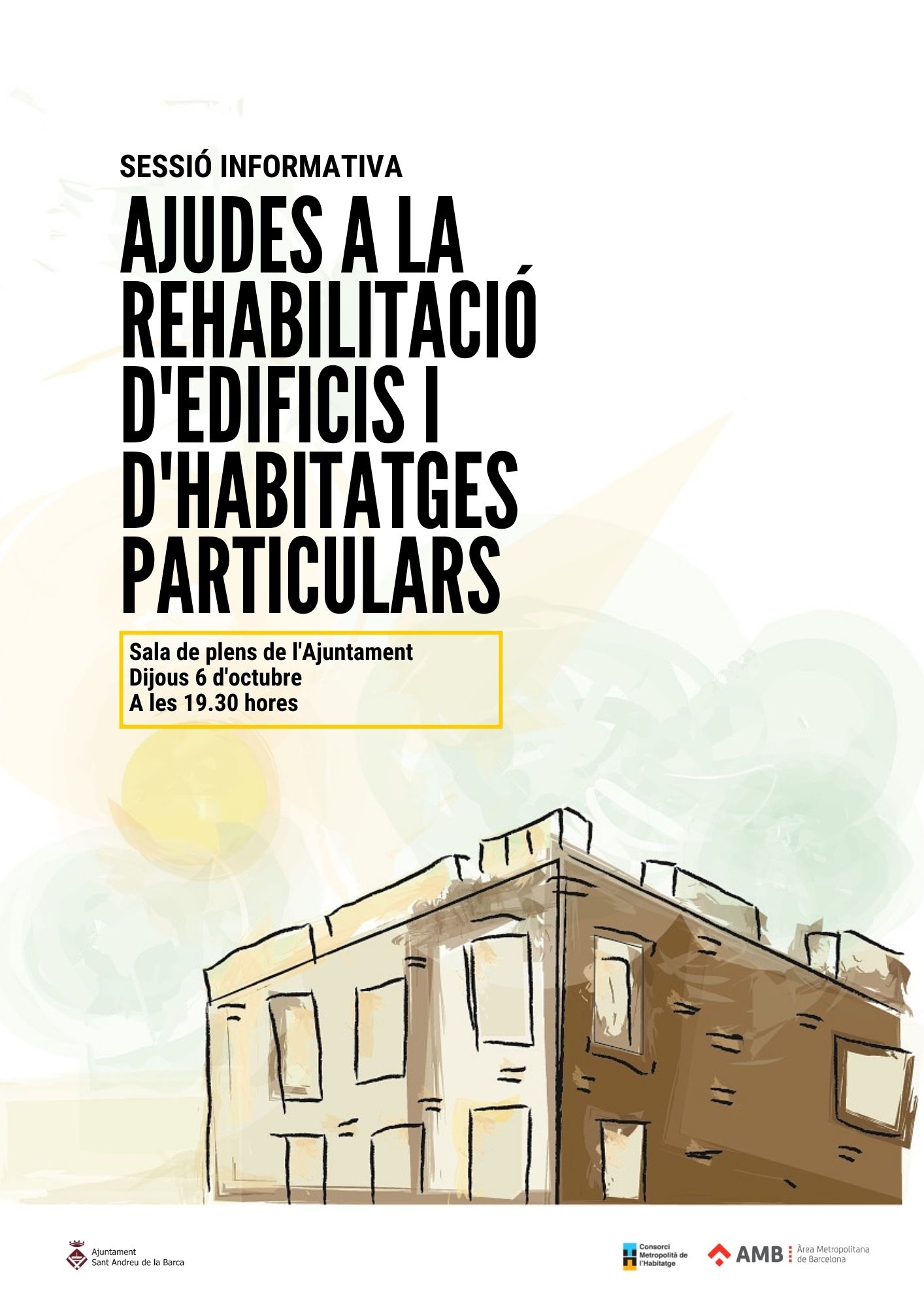 Sessió informativa: Ajudes a la rehabilitació d'edificis i d'habitatges particulars